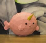 Papercraft cute narwhal origami 3D