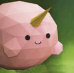 Papercraft cute narwhal origami 3D