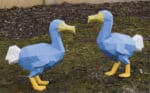 Papercraft de dodo en origami 3D