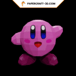 Kirby en papercraft 3D