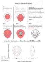 Papercraft de cabeça de leão em origami 3D