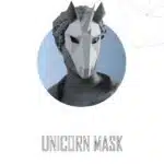 Papercraft horse unicorn mask origami