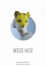 Papercraft maschera di topo in origami 3D