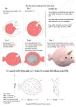 Papercraft cute narwhal origami 3D