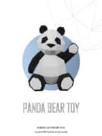 Papercraft de panda mignon en origami 3D