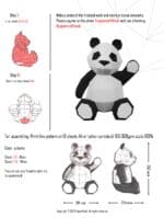 Papercraft de panda mignon en origami 3D
