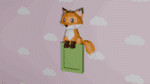 Cadre photo renard en papercraft 3D
