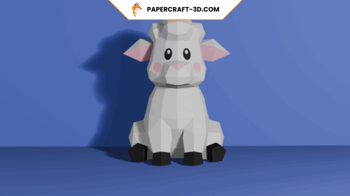 Mouton en papercraft 3D