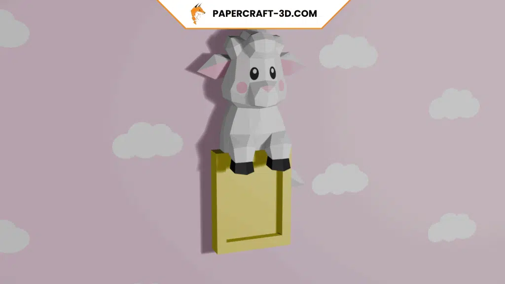 Papercraft de mouton en origami 3D Papercraft de mouton en origami 3D