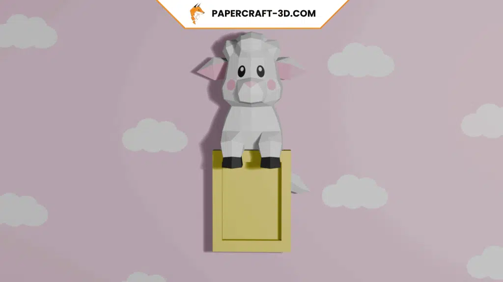 Papercraft de mouton en origami 3D Papercraft de mouton en origami 3D