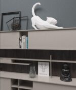 Papercraft de chat qui s'étire en origami 3D