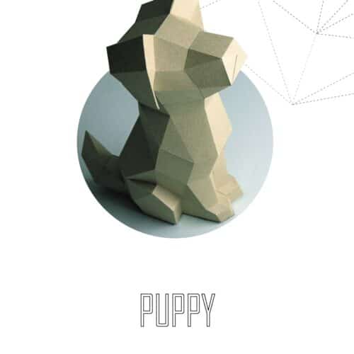Papercraft de chiot facile