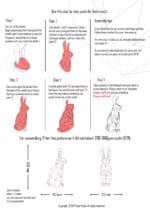 Papercraft kleiner Hase in Origami 3D