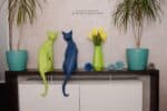 Papercraft oriental cat in origami 3D