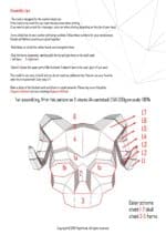 Papercraft máscara de calavera con cuernos en origami 3D