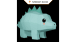 Mini stégosaure en papercraft 3D