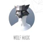 Papercraft wolfmaske origami 3D
