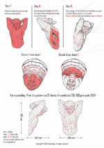 Papercraft de Atlas em origami 3D