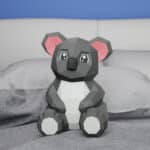 Papercraft de oso koala bebé en origami 3D