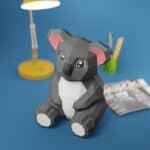 Papercraft de oso koala bebé en origami 3D