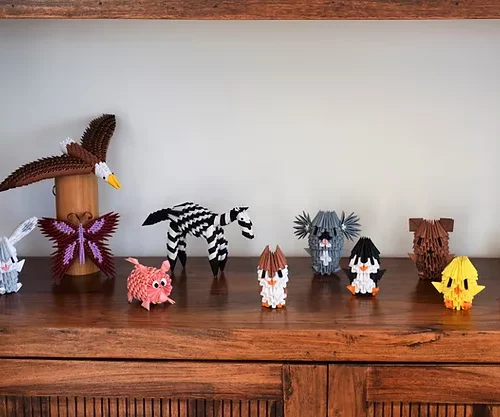 Kit d'origami 3D de cochon