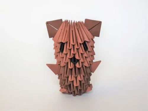 Kit d'origami 3d d'ourson