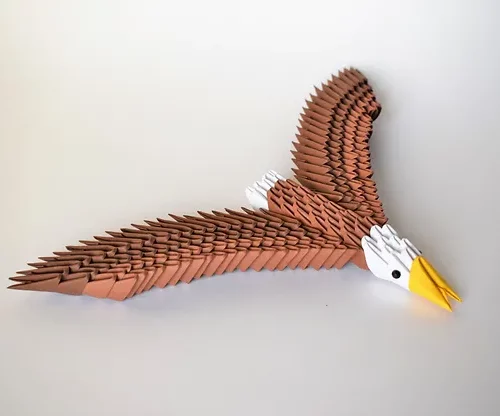 Kit d'origami 3D d'aigle