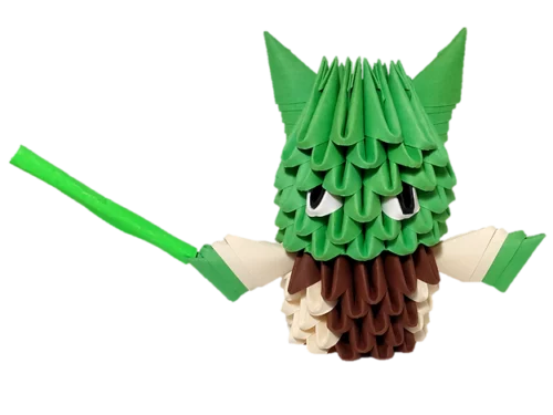 Kit d'origami 3D de Yoda