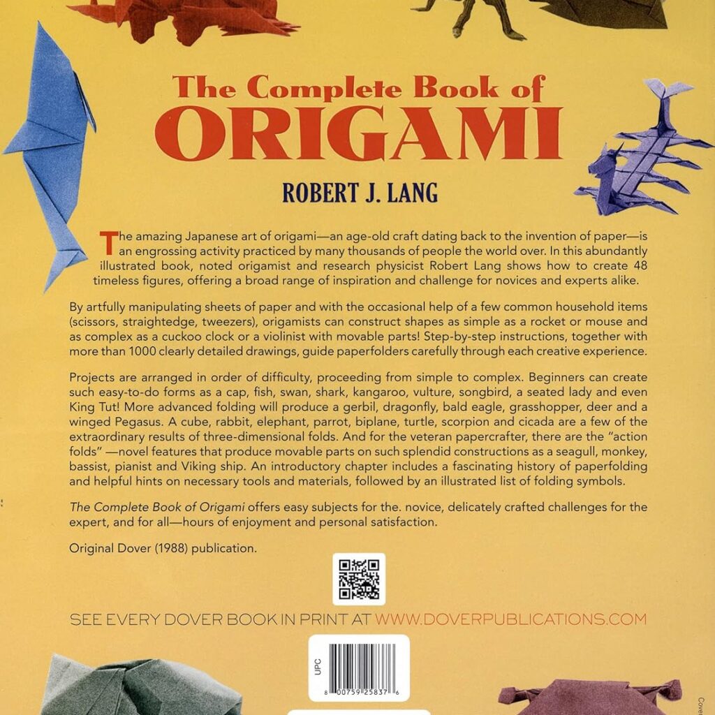 Papercraft et origami du livre complet de Robert J. Lang