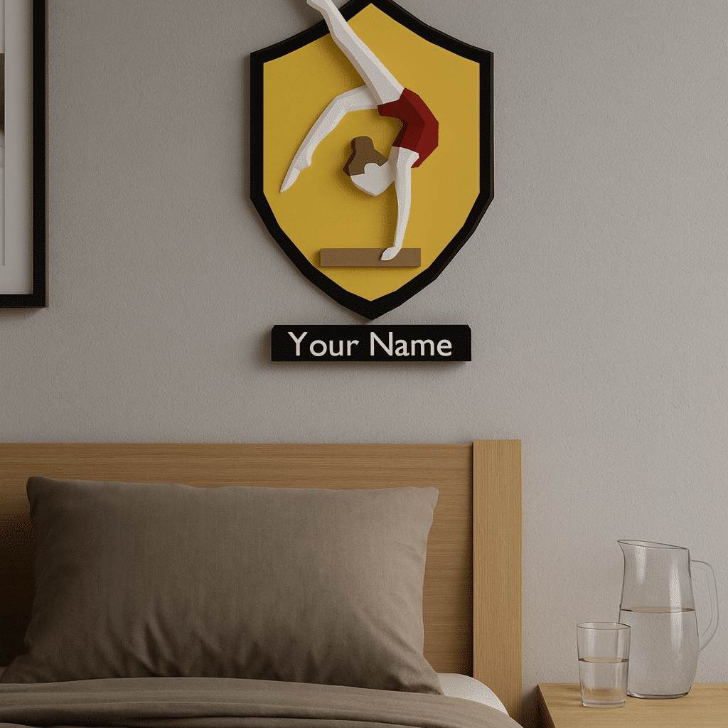 Cadre de gymnastique mural en papercraft 3D