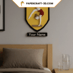 Cadre de gymnastique mural en papercraft 3D
