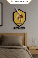 Cadre de gymnastique mural en papercraft 3D