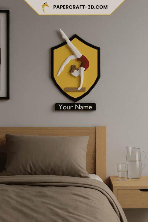 Cadre de gymnastique mural en papercraft 3D