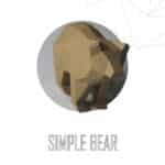 Petit ours simple en papercraft 3D