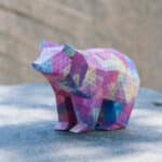 Petit ours simple en papercraft 3D