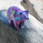 Petit ours simple en papercraft 3D