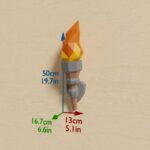 Torches murales en papercraft