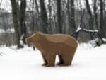 Petit ours simple en papercraft 3D