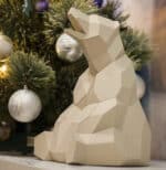 Petit ours assis en papercraft 3D