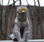 Papercraft d'ours en origami 3D Papercraft d'ours en origami 3D
