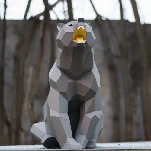 Ours en papercraft 3D à assembler