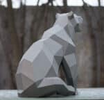 Papercraft d'ours en origami 3D Papercraft d'ours en origami 3D