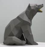 Papercraft d'ours en origami 3D Papercraft d'ours en origami 3D
