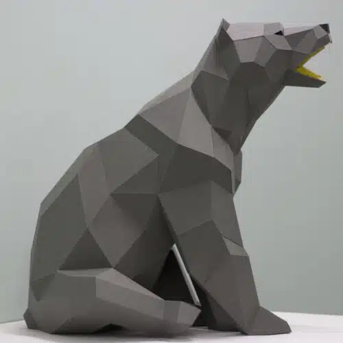 Ours en papercraft 3D à assembler