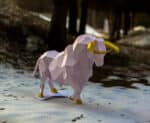 Grand taureau en papercraft 3D