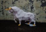 Grand taureau en papercraft 3D