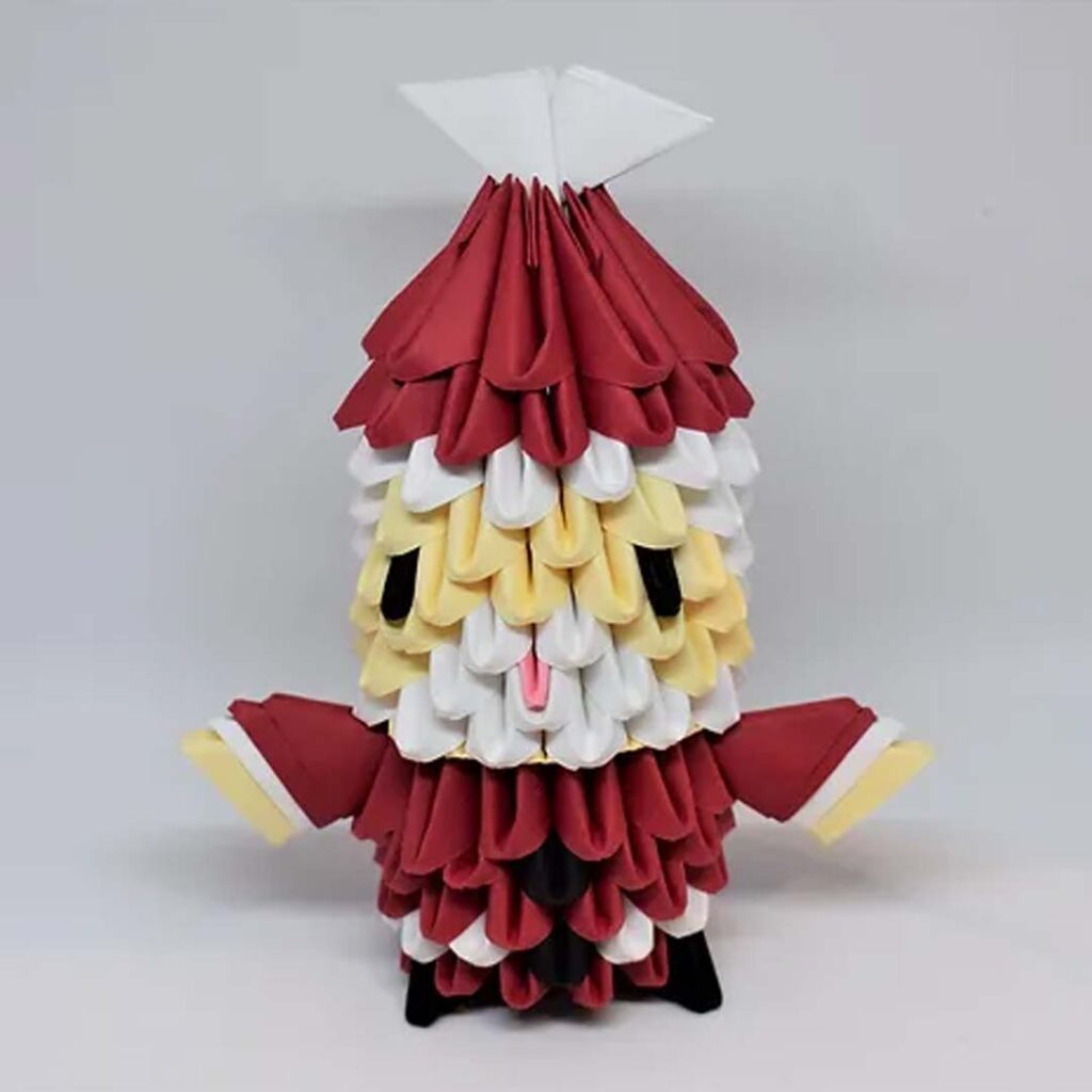 Papercraft de Noël en origami 3D Papercraft de Noël en origami 3D