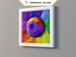 Tableau mural en papercraft 3D