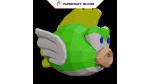 Cheep cheep de Mario en papecraft 3D