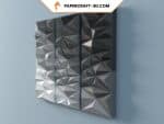 Panneau mural géométrique en papercraft 3D